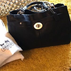 Coach Large Black Tote Bag